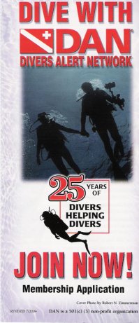 Diver Alert Network ad campaign 2005